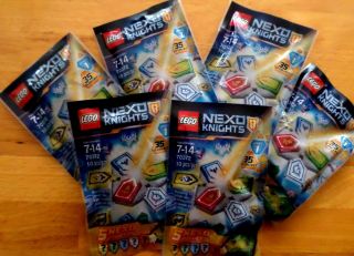 6 Bags Of Lego Nexo Knights 70372 Nexo Powers Wave 1