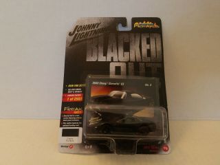 Johnny Lightning Blacked Out 2000 Chevy Corvette C5 No.  3 Combined