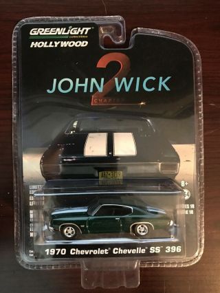 Greenlight Hollywood Series 18 John Wick 2 1970 Chevrolet Chevelle Ss 396
