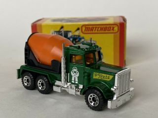 Matchbox Lesney Peterbilt Cement Truck Big Pete 1981 Vintage Box