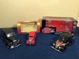 3 Snap - On Die Cast Scale Hot Rod Collectables - Hot August Nights Red Hot Rollin