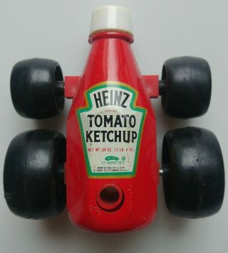 Vintage Buddy L Heinz Ketchup Buggy Car Sturdy Steel Race Car Toy