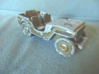 Vintage 1940s Tootsie Toy Wwii Us Army Jeep