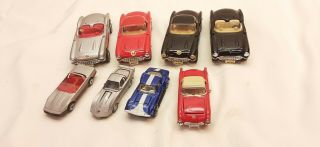 8 - Vintage Die Cast Corvette Toy Cars Maisto Match Box Racing Champion