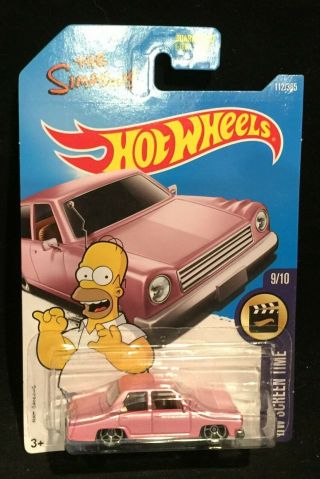 Hot Wheels Screen Time The Simpsons Family Car [lot 1772]