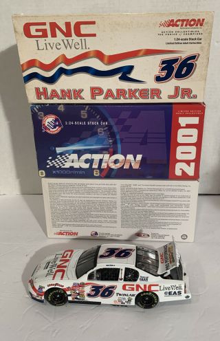 Hank Parker Jr 36 Gnc 2001 Monte Carlo Elite 1:24 Scale Stock Nascar Die Cast