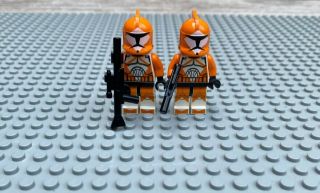 Lego Star Wars Bomb Squad Clone Trooper Minifigure With Blaster Gun