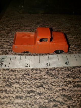 Vintage Tootsietoy 24 Orange Red Metal Toy Ford Truck? Tootsie Toy (. )