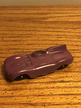 Vintage 1940’s Rare Tootsietoy Jaguar D - Type Purple Racing Car Diecast