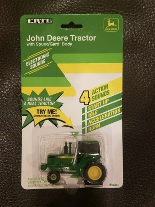 Vintage 1992 Ertl John Deere Diecast Tractor W/ Sounds 5693