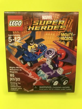 Lego Marvel Heroes 76073 Mighty Micros: Wolverine Vs.  Magneto Nisb Retired