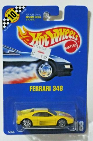 Hot Wheels Ferrari 348 118 Yellow On Card