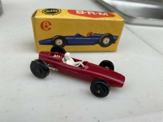 Matchbox Lesney 1:64 Scale Brm Racing Car Red Maroon With Box Germany