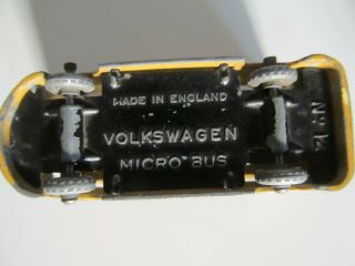 Vintage Budgie Volkswagen Micro Bus No.  12 Made In England (gold)