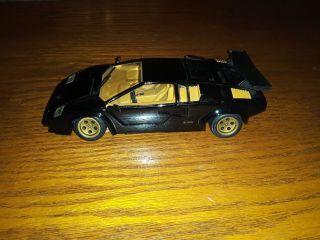 Vintage 1988 Revell Black Lamborghini Countach 1/24 Scale Die Cast Car