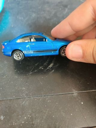 Matchbox Bmw 3 Series Coupe 1999 Blue Made In China 1:59
