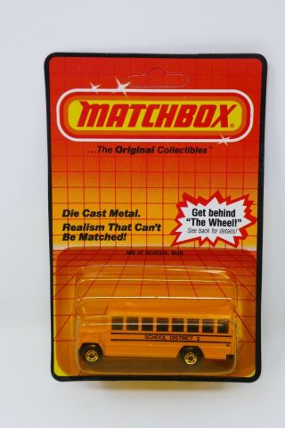 Matchbox 1983 Die Cast Metal School Bus Mb47