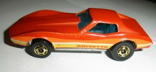 1980 Hot Wheels The Hot Ones Corvette Stingray Hong Kong Orange Loose
