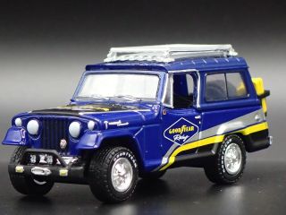 1966 - 1973 Jeep Jeepster Commando Goodyear 1:64 Scale Diorama Diecast Model Car