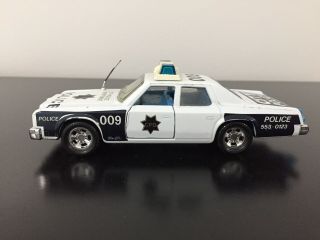 Matchbox Kings Plymouth Gran Fury Police Car 1979