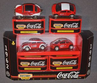 Matchbox Collectibles Coca - Cola Vw / Volkswagen Set - Excell Cond