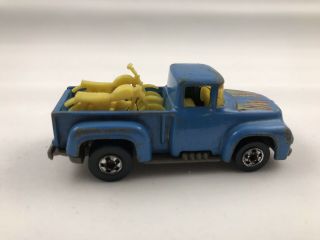 1973 Hot Wheels Blue Chevy Hitail Hauler 1:64 Diecast Pickup Truck Motorcycles
