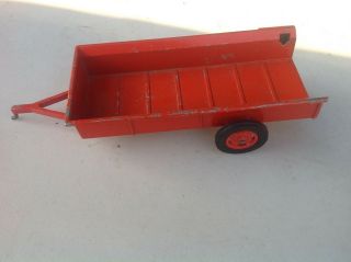 Vintage Ertl Case Or Allis Chalmers Manure Spreader Die Cast Wheels Farm Toys Ac