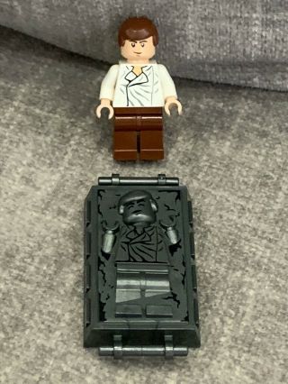 Lego Star Wars Han Solo In Carbonite Minifigure 8097 Minifig