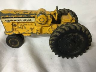 Gc Vintage Yellow Minneapolis Moline Metal Toy Tractor - Ertl,  Co.  Dyersville Ia