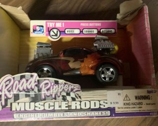 Toy State Road Rippers Muscle Rods Red 5.  5 " Car Sounds Hot Rod Dc