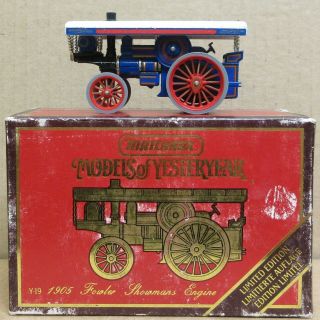 Matchbox Models Of Yesterday Y - 19 1905 Fowler Showmans Engine