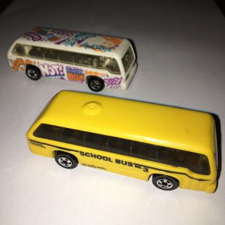 Vintage Diecast Hot Wheels Yellow School Team Bus No.  3256 1981 Plus Variation