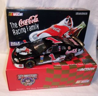 1998 Dale Earnhardt Jr.  Coca - Cola Polar Bear 1 1/24 Action Race Car Bank