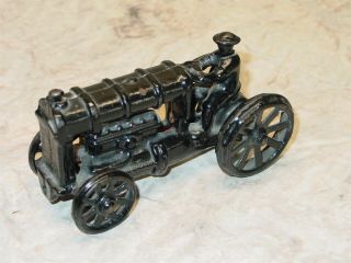 Vintage Arcade Cast Iron Fordson Tractor W/driver - Repainted