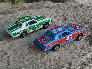 Vintage Ertl Richard Petty And Darrell Waltrip Gatorade And Stp Stock Cars 1980 3