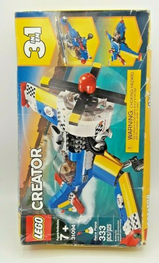 Open Box Lego Creator Race Plane Set 31094 (all Inside Lego Bags)