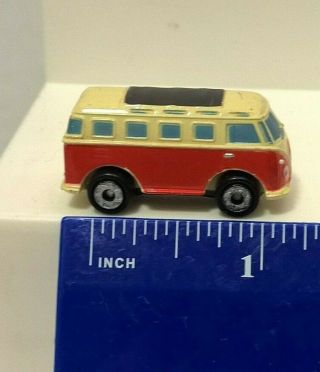 Rare Vintage Micro Machines Volkswagen Vw Van Red Bus 1994 Lgt Microbus