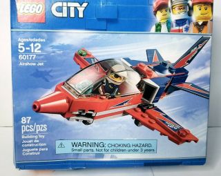 Lego City 60177 Airshow Jet Building Toy Set Airplane