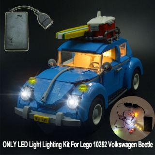Led Light Lighting Up Kit Only For Lego 10252 Volkswagen Beetle Car Model Bricks