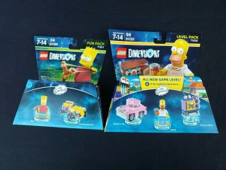 Lego Dimensions The Simpsons Homer & Bart Level Fun Pack 71202 71211