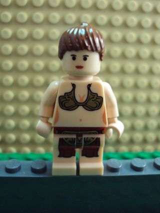 Lego Minifig Star Wars Princess Leia Jabba Slave From Set 6210 89uij7