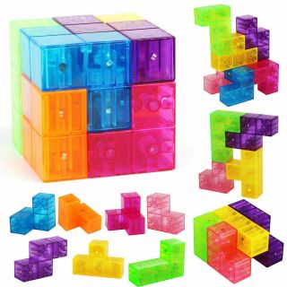 Magic Cube Twisty Puzzle For Intelligence Toys Magnetic Building Set For Kids