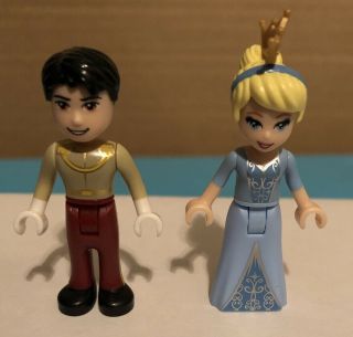 Lego Disney Princes Cinderella And Prince Charming Minifigures Lof Of 2