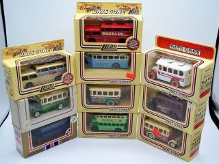 Ten Lledo Days Gone Buses To Include Gmc Scenicruisers Dennis London Aec Mib