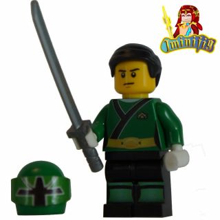 Custom Lego Minifigure Power Rangers Samurai Green Mike Uv Print
