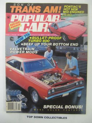 Popular Cars/ Custom Rodder Oct.  1983 Listing For Dandf34 Only