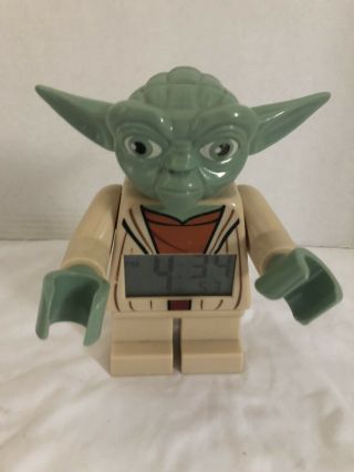 2013 Lego Star Wars Yoda Figure Alarm Clock.  (a1)