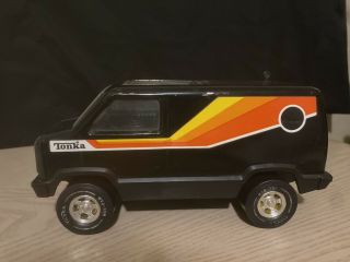 Tonka Black Van Vintage Toy Pre - Owned 1970’s