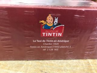 Voiture Miniature Taxi Checker Tintin en Amérique au 1/43 3