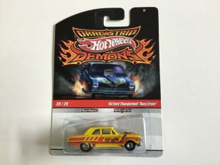 Hot Wheels Drag Strip Demons 20/25 ‘64 Ford Thunderbolt “nazy Crate”real Riders